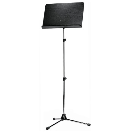 K&M 118/4 Orchestra nošu statīvs, melns koks