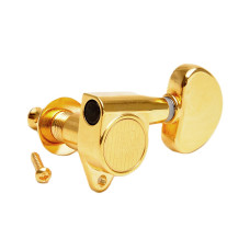 Kluson Modern Roundback Kidney 3+3 Gold Kluson Modern Roundback Kidney 3+3 Gold