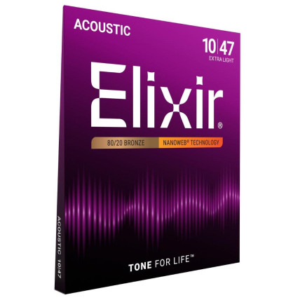 Elixir 11002 Acoustic Nanoweb Extra Light Elixir 11002 Acoustic Nanoweb Extra Light