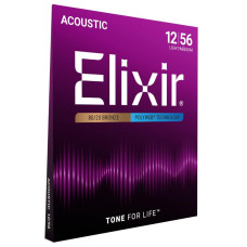 Elixir 11075 Acoustic Polyweb Light-Medium stīgas