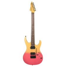 Mooer MMT50 electric guitar - Yellow-Pink Gradient