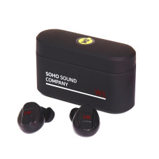 Soho W1 Bluetooth Earbud melnas austiņas ar powerbanku