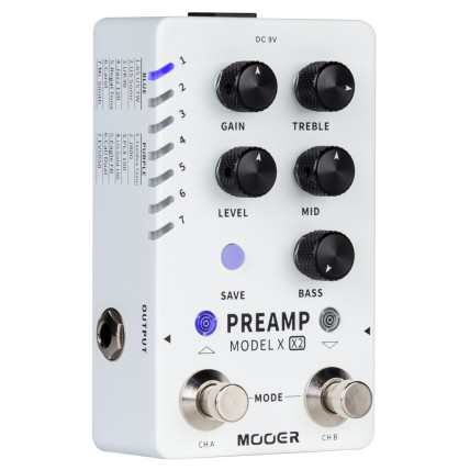 Mooer Preamp Model X2 - Dual-Channel Digital Preamp pedālis