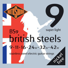 Rotosound BS9 stainless steel 9-42 stīgas