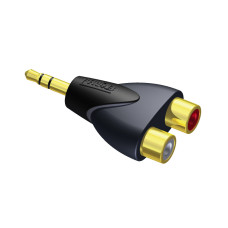 Procab 2 x RCA/Cinch female - 3.5 mm Jack male stereo