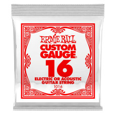 Ernie Ball 1016 .016 Plain Steel Electric or Acoustic stīga