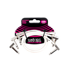 Ernie Ball 6386 12in Flat Ribbon Patch Cable 3 Pack - White Ernie Ball 6386 12in Flat Ribbon Patch Cable 3 Pack - White