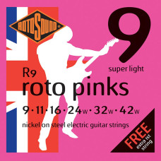 Rotosound R9 nickel pinks 9-42 stīgas
