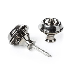 Dunlop SLS1036BN straplok dual design black chrome set