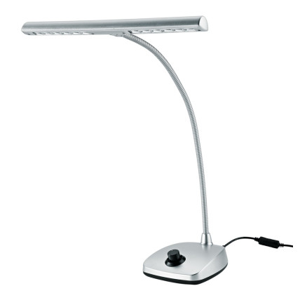 K&M 12298 LED Piano Lamp Silver